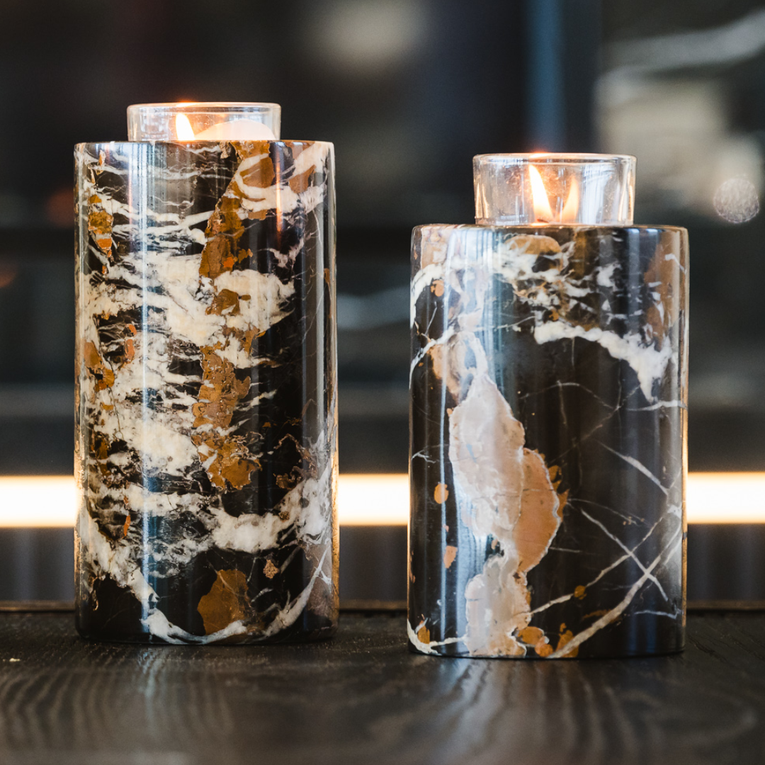 Large King Gold Memorial Tea Light Candle Holder