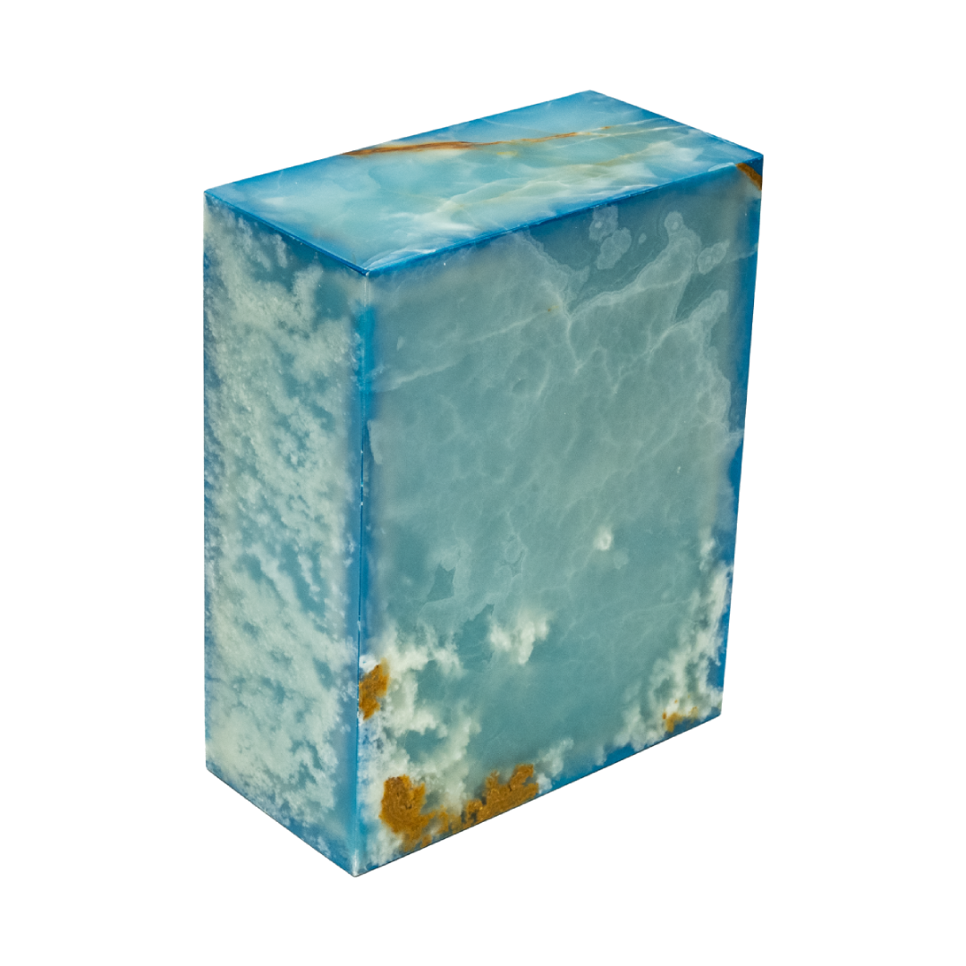 Eternity Onyx Aquamarine Rectangle Urn
