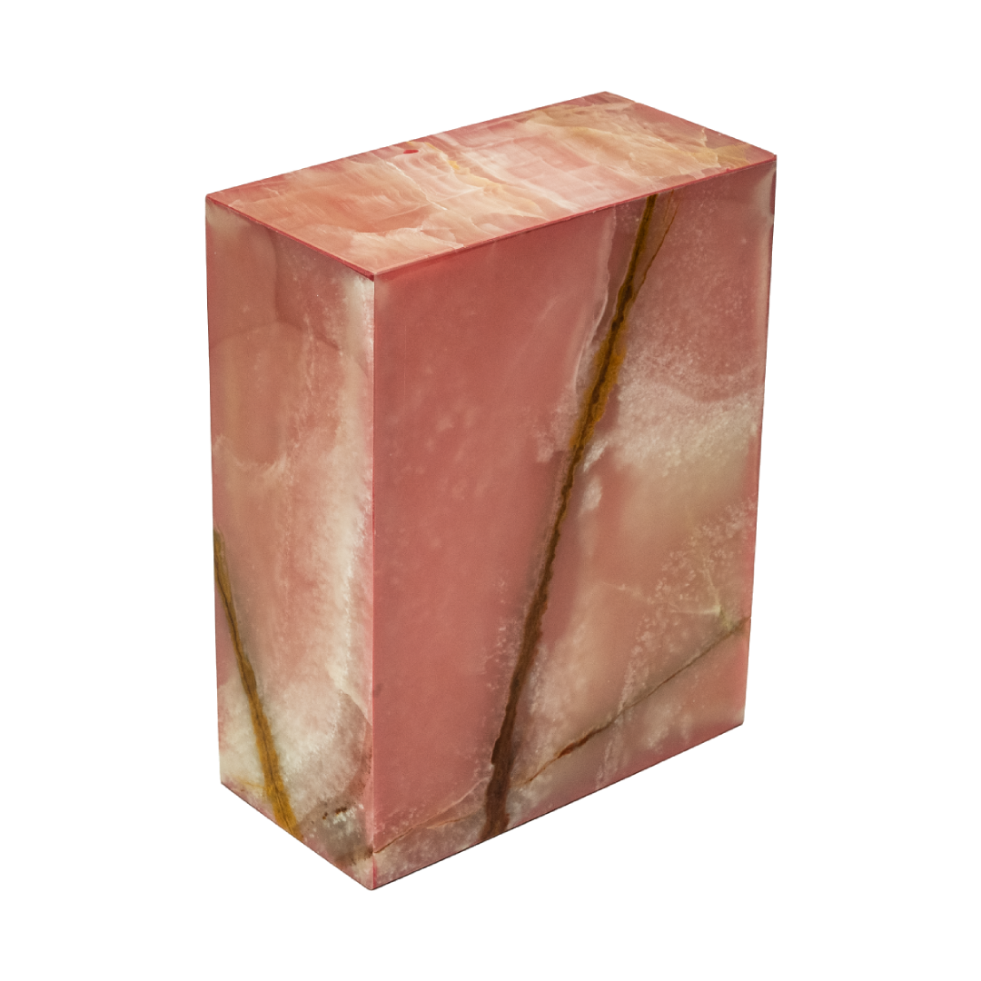 Eternity Onyx Pink Pearl Rectangle Urn