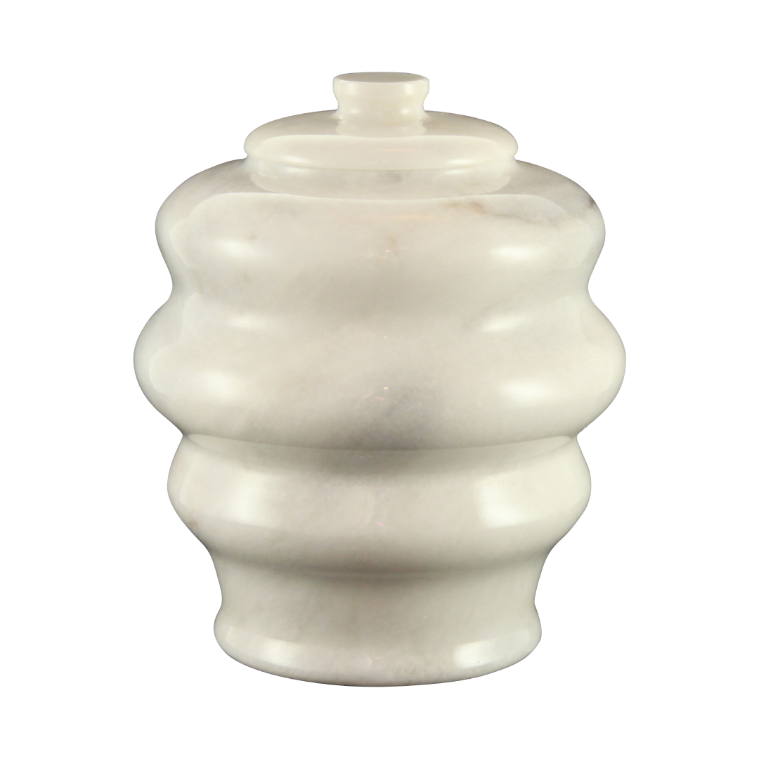 Fuji Antique White Pet Urn
