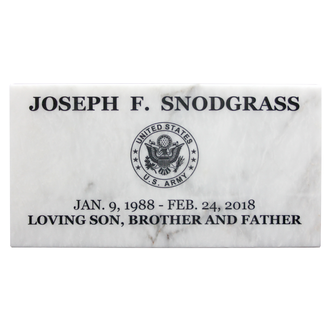 Temporary Grave Marker Antique White