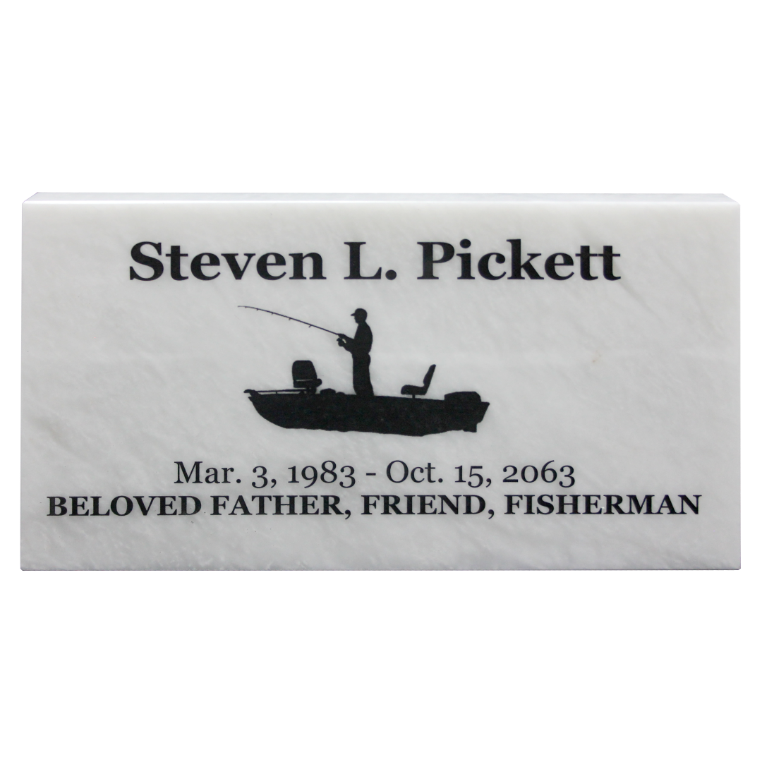 Temporary Grave Marker Antique White