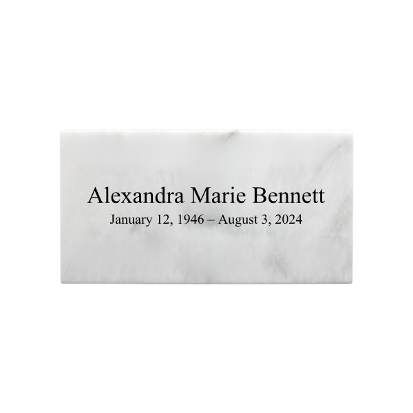 Temporary Grave Marker (Antique White)