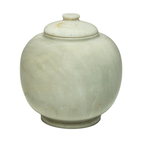 Dome Antique White Pet Urn