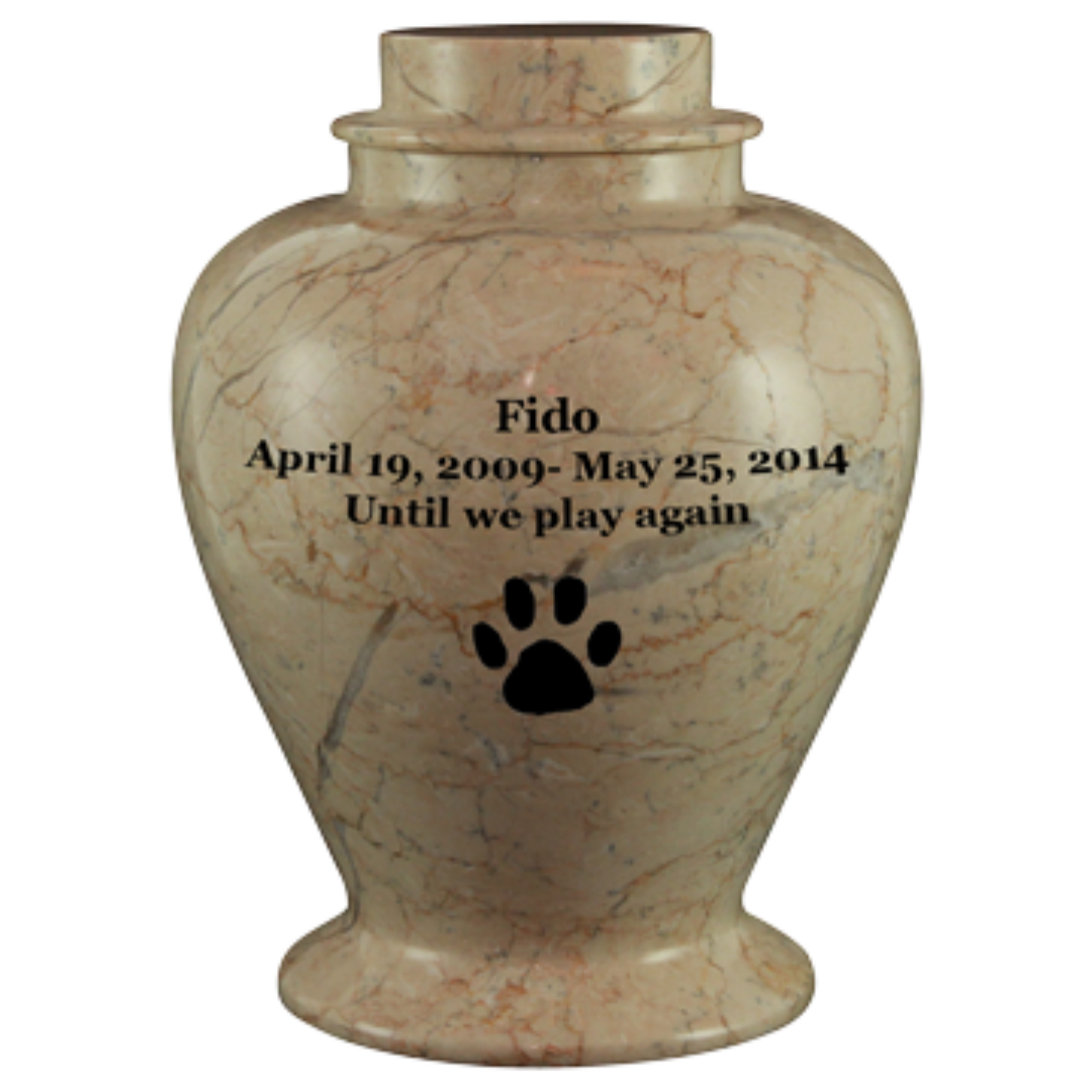 Lassie Cameo Pet Urn