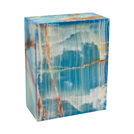 Eternity Onyx Aquamarine Rectangle Urn