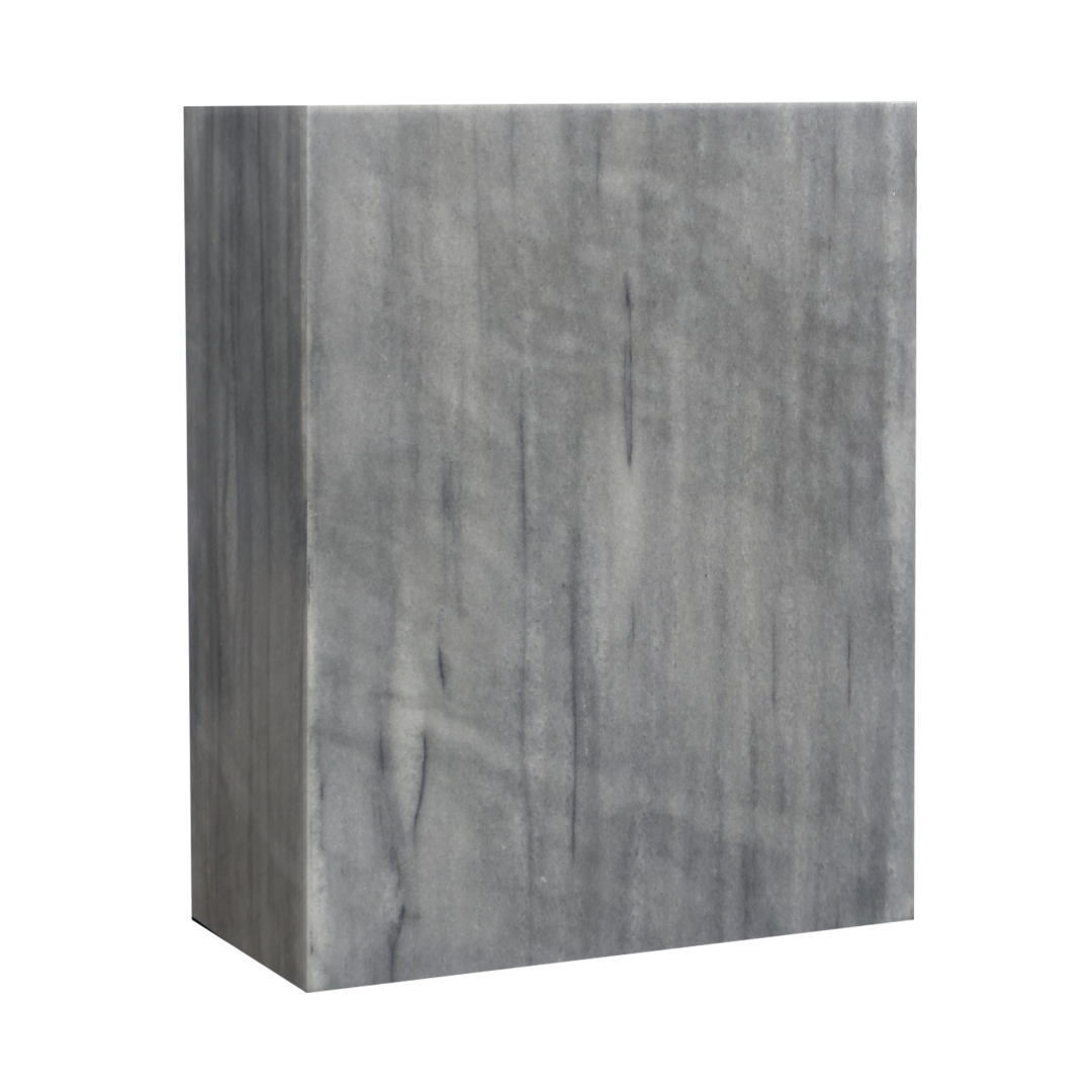 Eternity Cashmere Gray marble rectangle urn with soft gray stone, subtle natural veining, and elegant memorial design