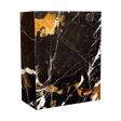 Eternity King Gold marble rectangle urn with polished natural stone, rich gold veining, and elegant rectangular memorial design