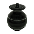 Ebony marble pet urn with polished black natural stone, bold white and gray veining, engraved design, and elegant memorial shape