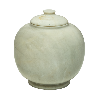 Dome Antique White Pet Urn