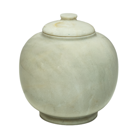 Dome Antique White Pet Urn