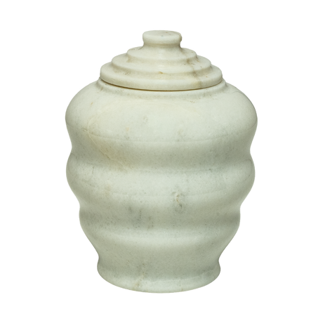 Fuji Antique White Pet Urn