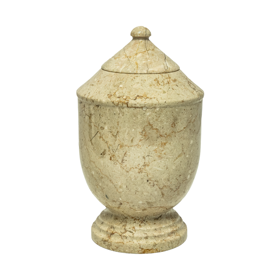 Elegant pet memorial urn for ashes designed to honor one or multiple beloved pets with a timeless memorial tribute