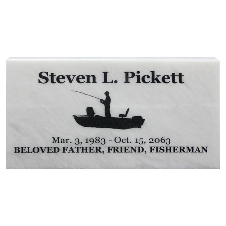 Temporary Grave Marker Antique White