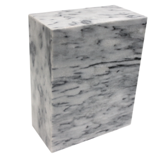 Eternity Cashmere Gray Rectangle Urn